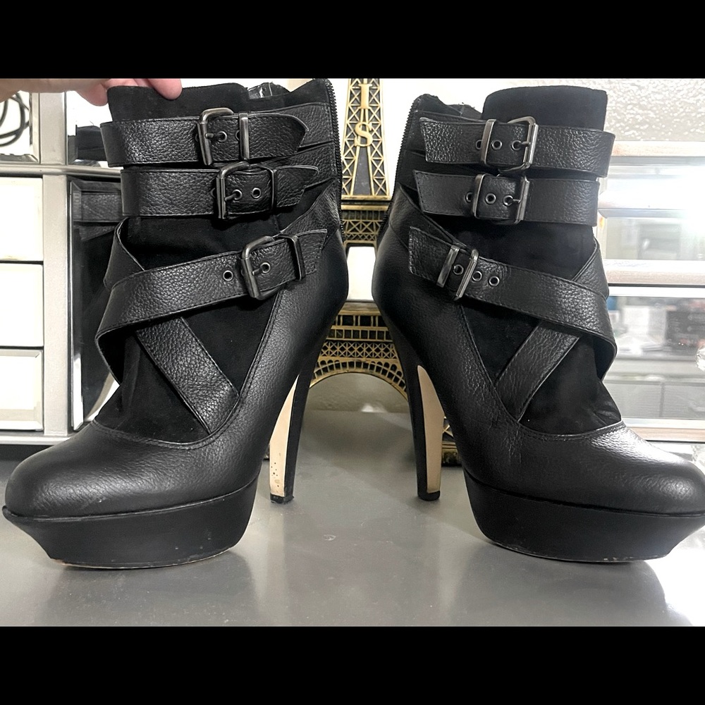 Bebe black booties